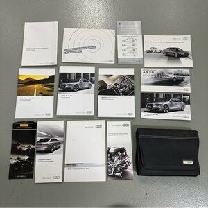2013 Audi A8 Owners Manual w/ Navigation Supplement & Case